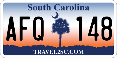 SC license plate AFQ148