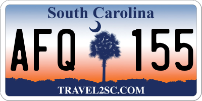 SC license plate AFQ155