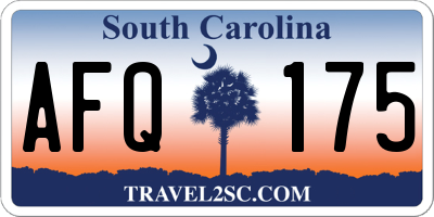 SC license plate AFQ175