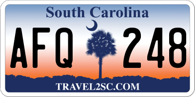 SC license plate AFQ248