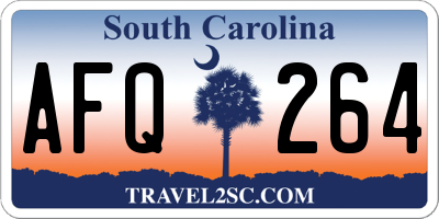 SC license plate AFQ264