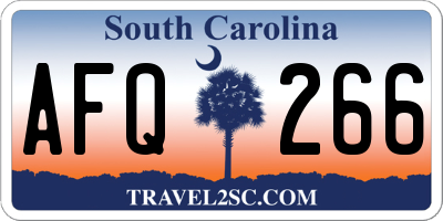 SC license plate AFQ266