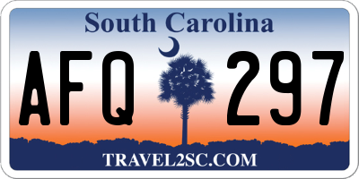 SC license plate AFQ297