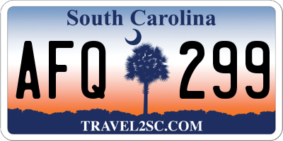 SC license plate AFQ299