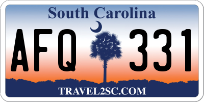 SC license plate AFQ331