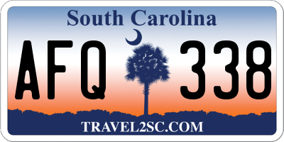 SC license plate AFQ338