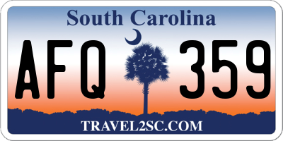 SC license plate AFQ359