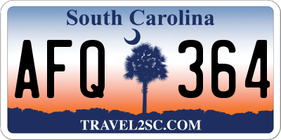SC license plate AFQ364