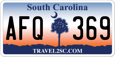 SC license plate AFQ369