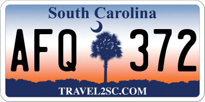 SC license plate AFQ372