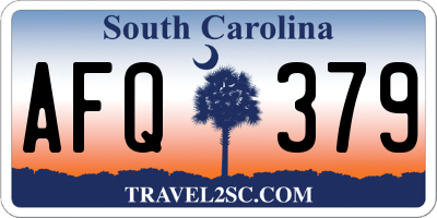 SC license plate AFQ379