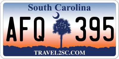 SC license plate AFQ395