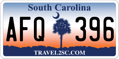 SC license plate AFQ396