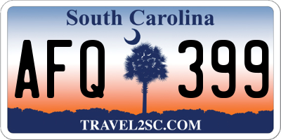 SC license plate AFQ399