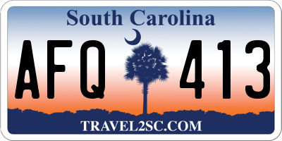 SC license plate AFQ413