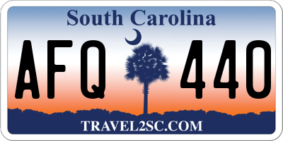 SC license plate AFQ440