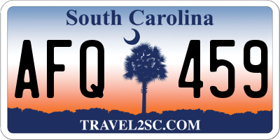SC license plate AFQ459