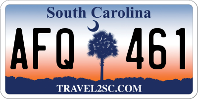 SC license plate AFQ461