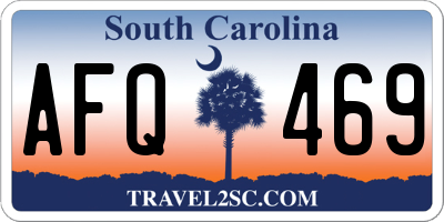 SC license plate AFQ469