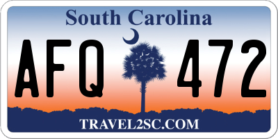 SC license plate AFQ472