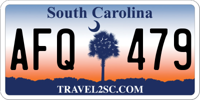 SC license plate AFQ479