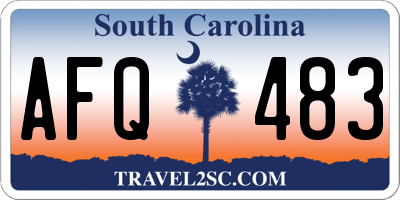 SC license plate AFQ483