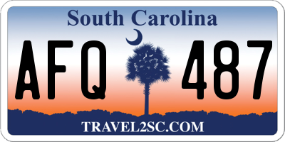 SC license plate AFQ487