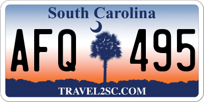 SC license plate AFQ495