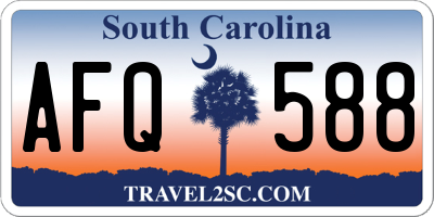 SC license plate AFQ588
