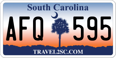 SC license plate AFQ595