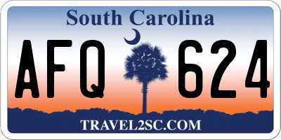 SC license plate AFQ624