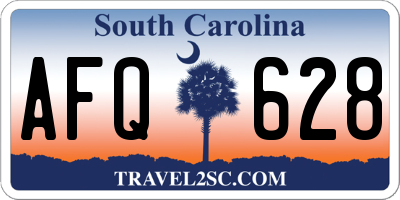 SC license plate AFQ628