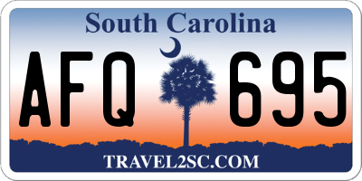SC license plate AFQ695