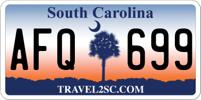 SC license plate AFQ699