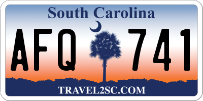 SC license plate AFQ741