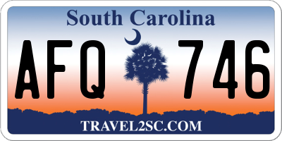 SC license plate AFQ746