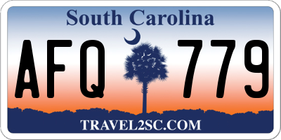 SC license plate AFQ779