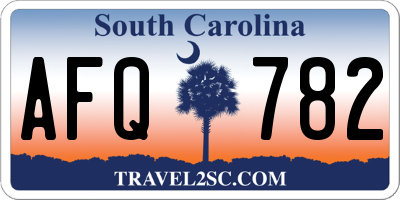 SC license plate AFQ782