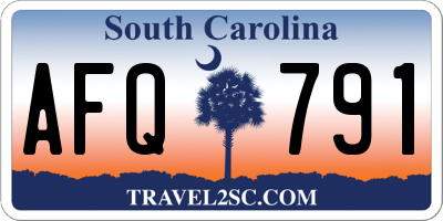 SC license plate AFQ791