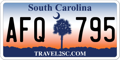 SC license plate AFQ795