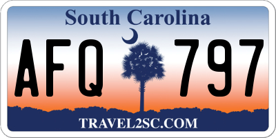 SC license plate AFQ797