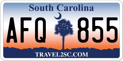 SC license plate AFQ855