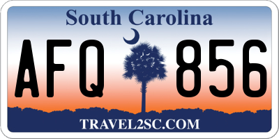 SC license plate AFQ856
