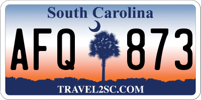SC license plate AFQ873