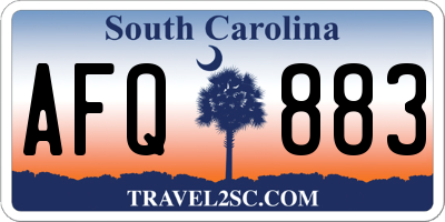 SC license plate AFQ883