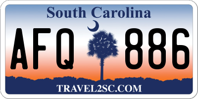 SC license plate AFQ886