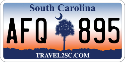 SC license plate AFQ895