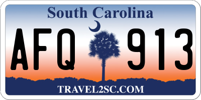 SC license plate AFQ913