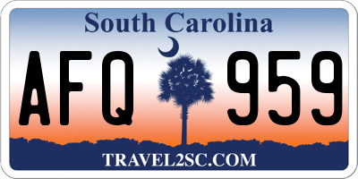 SC license plate AFQ959