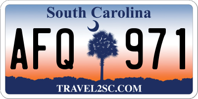 SC license plate AFQ971